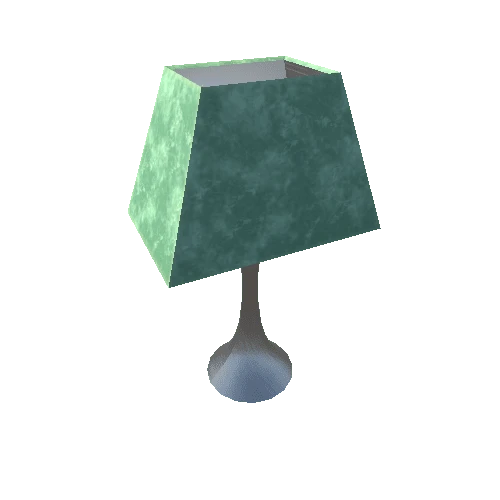 Desk Lamp-001 - Brushed Metal Trapezoid Shade Jade